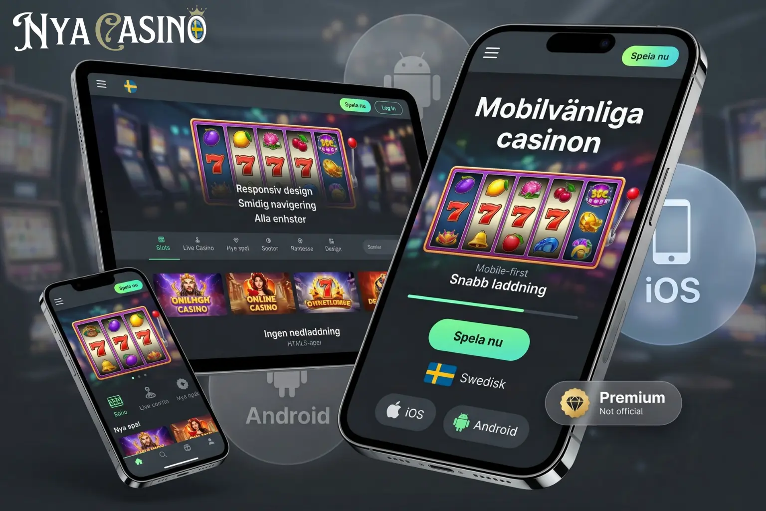 Mobilvänliga nya casinon med appar och snabb mobilspelupplevelse